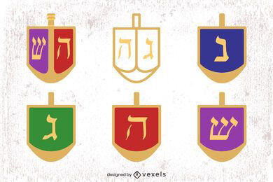 Dreidels flat set design