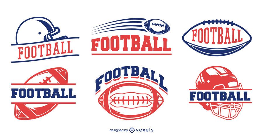 Football badge set design Football badge set design