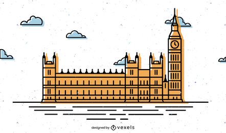 Parliament of the united kingdom illustration Parliament of the united kingdom illustration