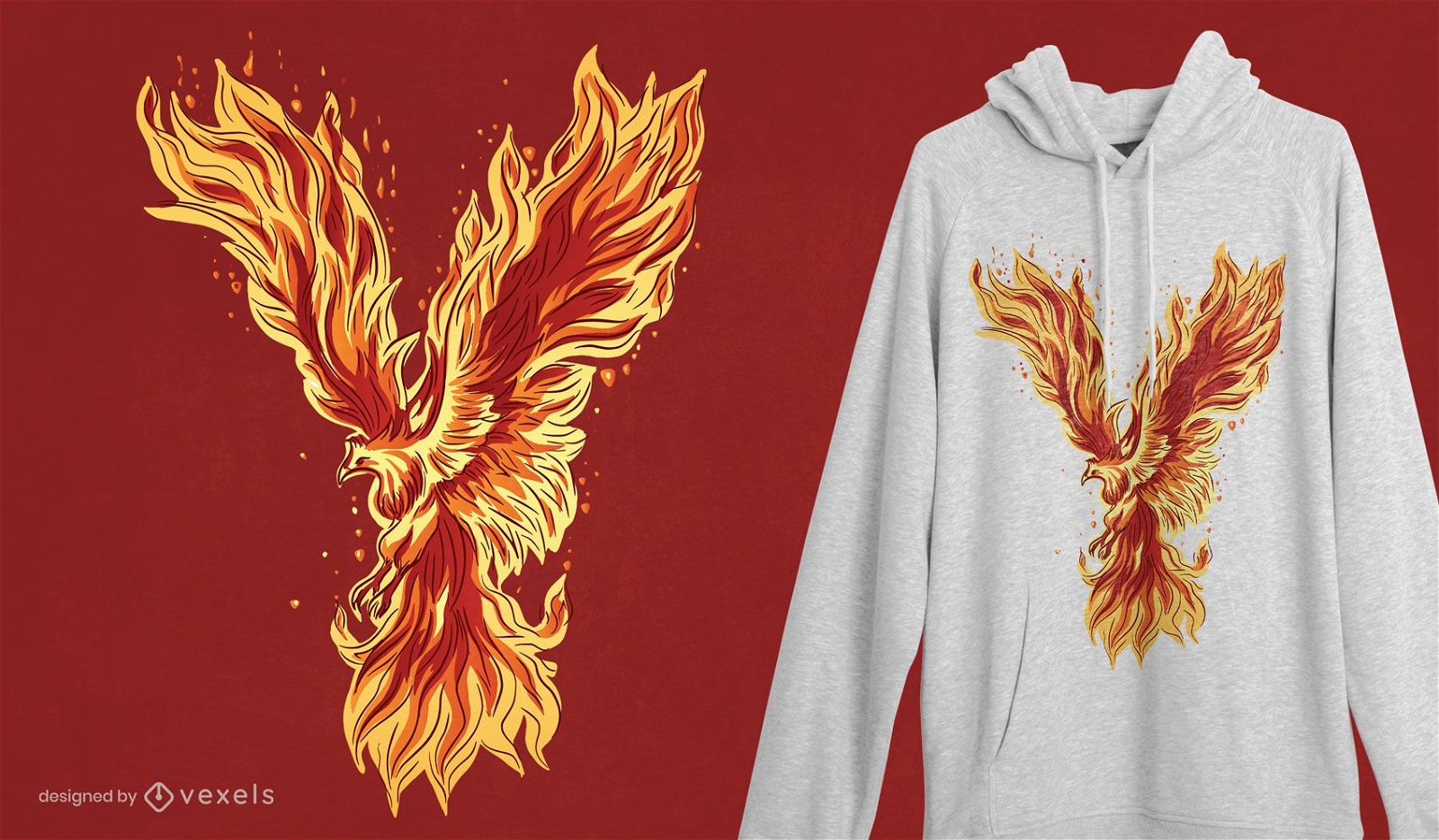 Phoenix Kreatur T-Shirt Design