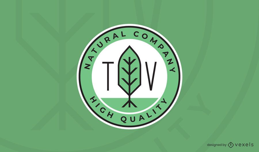 Natural company logo template Natural company logo template