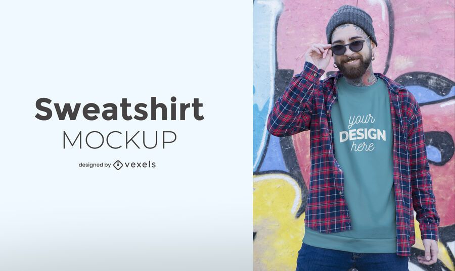 Man sweatshirt mockup design Man sweatshirt mockup design