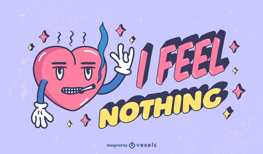 Ich fühle nichts gegen Valentinstag Schriftzug Ich fühle nichts gegen Valentinstag Schriftzug