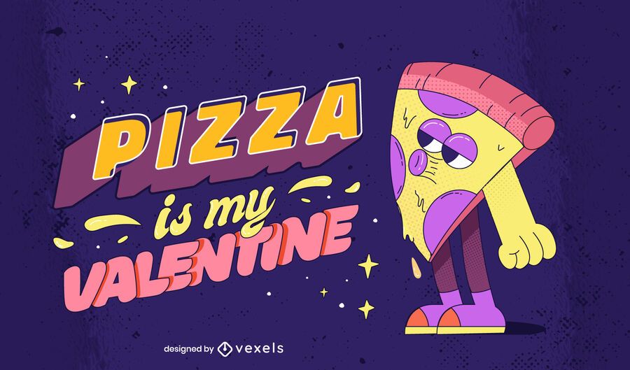 Anti valentines pizza lettering Anti valentines pizza lettering