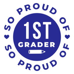 1er grado orgulloso del diseño Diseño PNG