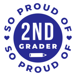 2do grado orgulloso del diseño Diseño PNG
