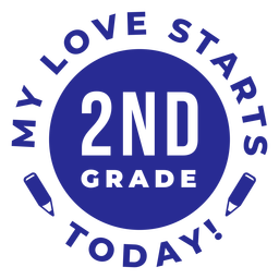 2nd grade starts today quote PNG Design