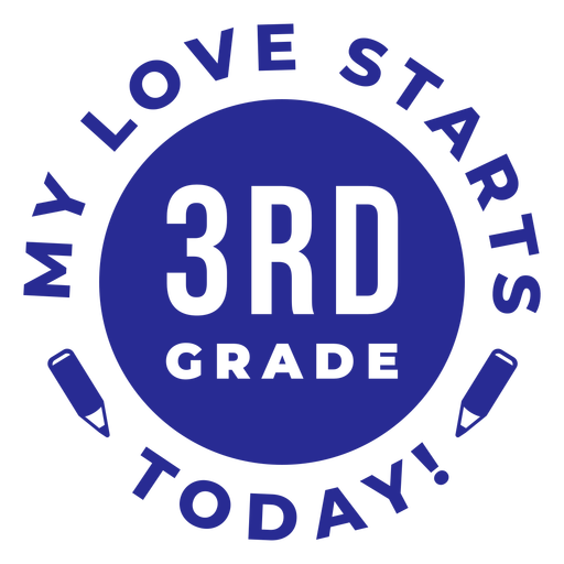 3rd grade starts today quote PNG Design