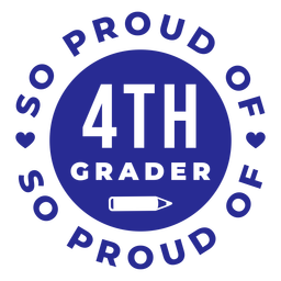 4th grade proud of design PNG Design