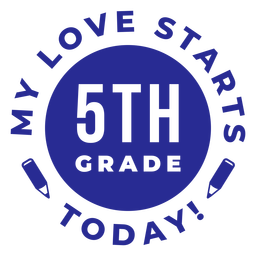 5to grado mi amor comienza hoy cita Diseño PNG