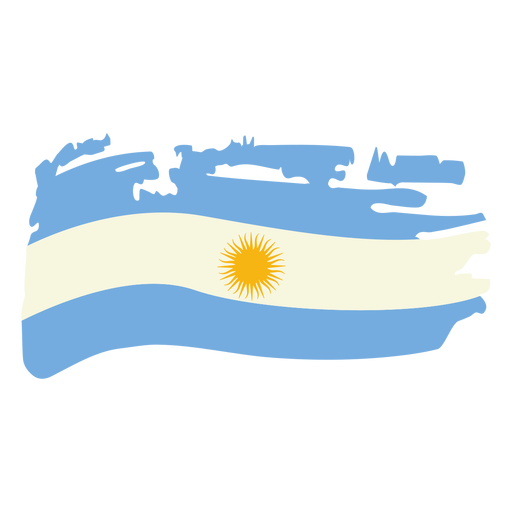 Argentinien Brushy Flag Design PNG-Design