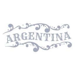 Design de ornamento de distintivo do país da Argentina Desenho PNG