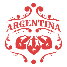 Emblema de ornamento da Argentina Desenho PNG
