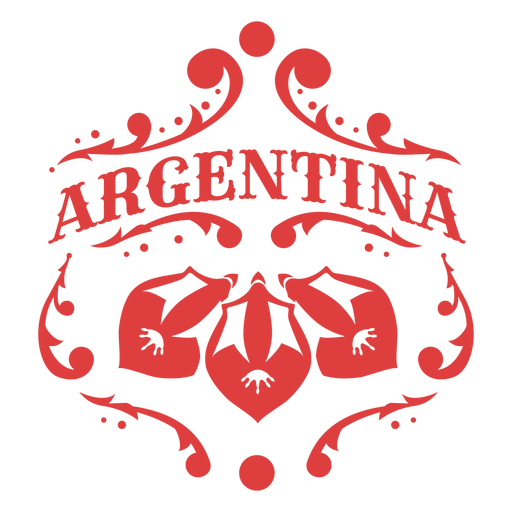 Argentinien Ornament Abzeichen PNG-Design