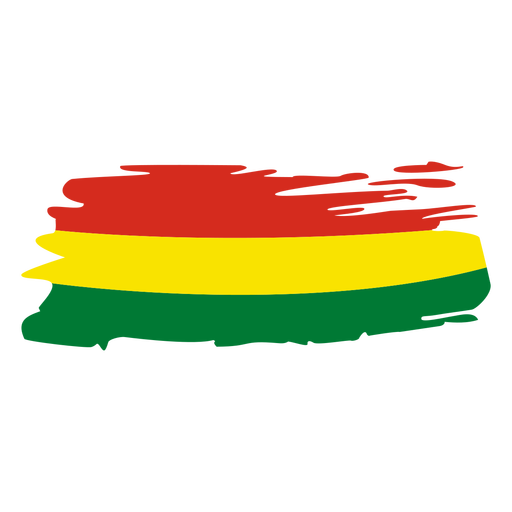 Diseño de bandera de bolivia brushy Diseño PNG
