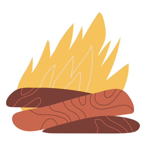 Bonfire illustration design PNG Design