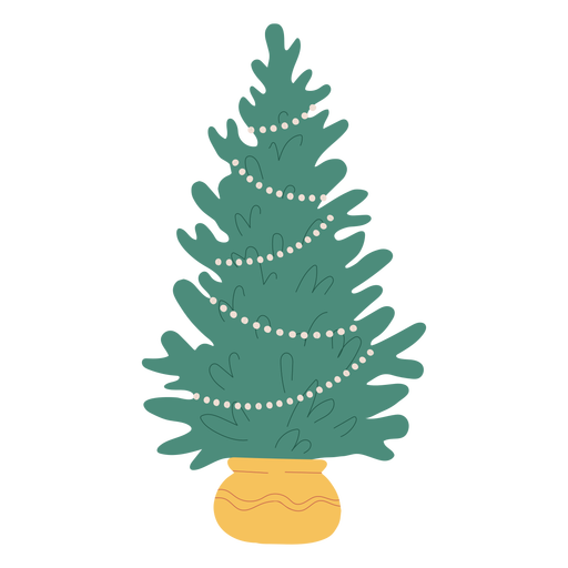 Christmas tree illustration design christmas tree PNG Design