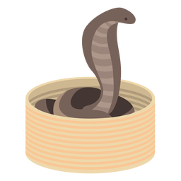 Serpiente víbora colied plana
