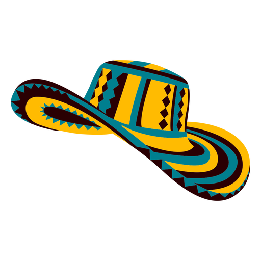 Colombian traditional hat illustration PNG Design