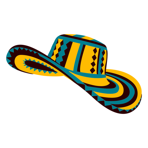 Colombian Traditional Hat Illustration PNG & SVG Design For T-Shirts