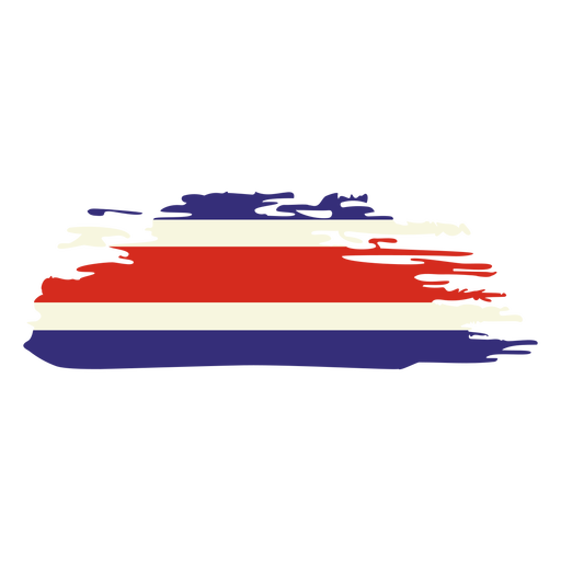 Costa rica brushy flag design PNG Design