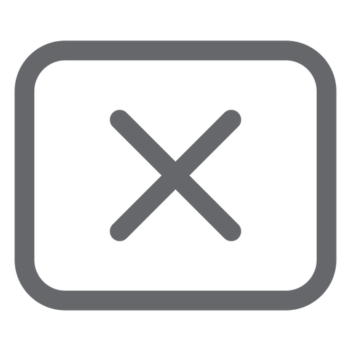 Cross rectangle icon design PNG Design