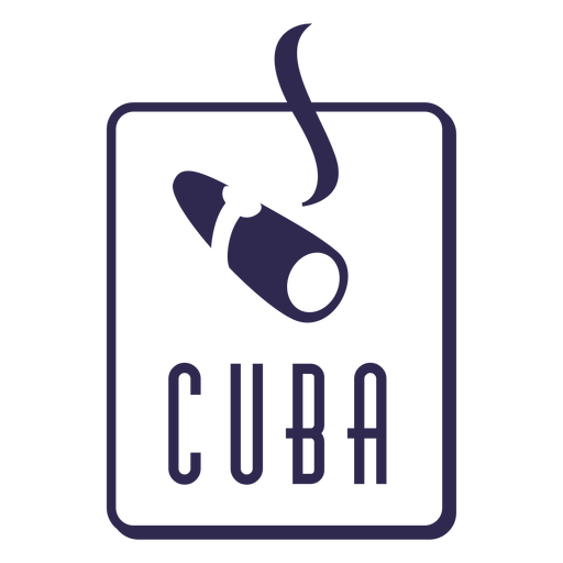 Traditionelles Design der kubanischen Zigarre PNG-Design