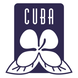 Diseño floral de Cuba Diseño PNG