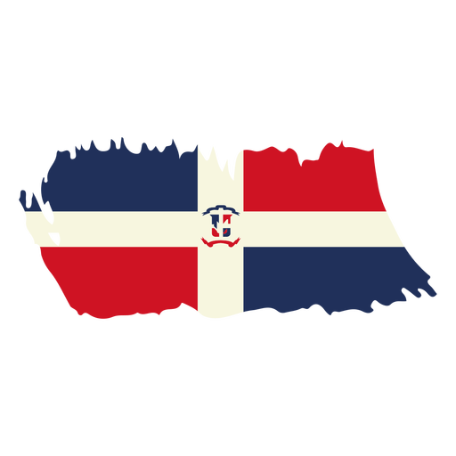 Diseno De Bandera Brushy De Republica Dominicana Descargar Png Svg Transparente