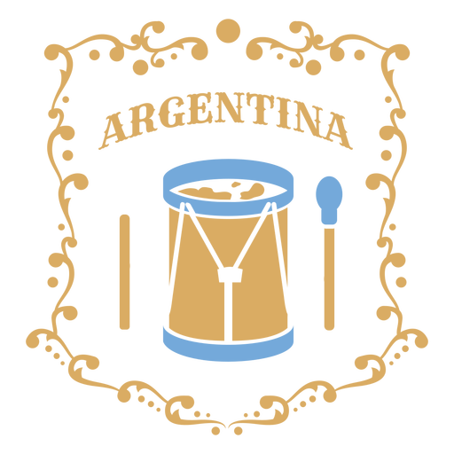 Trommel traditionelle argentinische Musik PNG-Design