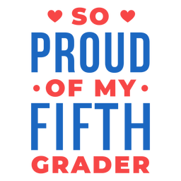 Fifth grader proud quote