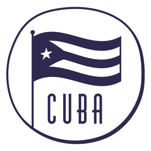 Flag cuba nationalism design