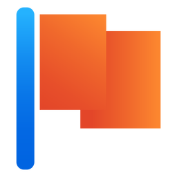 Icono de bandera plana Diseño PNG