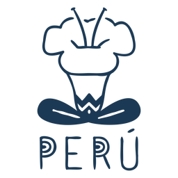 Desenho de silhueta floral de peru Desenho PNG