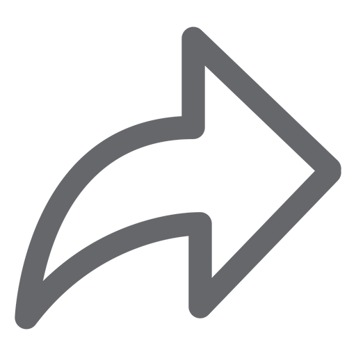 Icono de flecha hacia adelante plana Diseño PNG