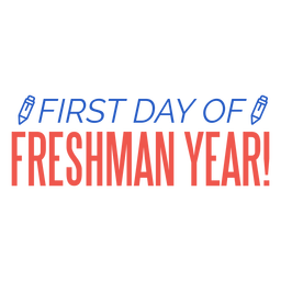 Diseño de lápices de primer día de primer año Diseño PNG