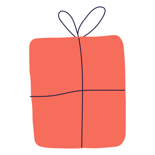 Ilustración de embalaje de caja de regalo Diseño PNG