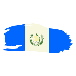 Guatemala Brushy Flag Design PNG-Design