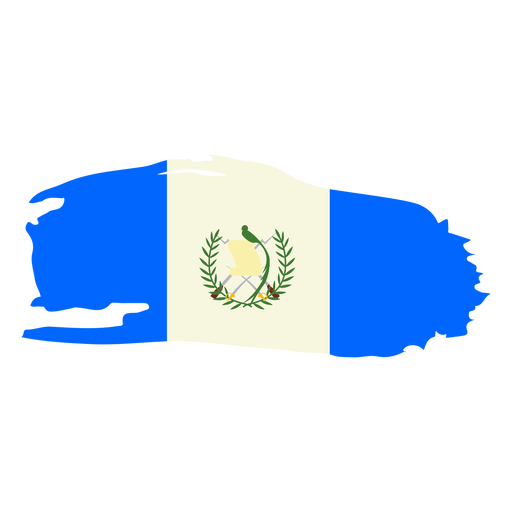 Desenho de bandeira em pincel da Guatemala Desenho PNG