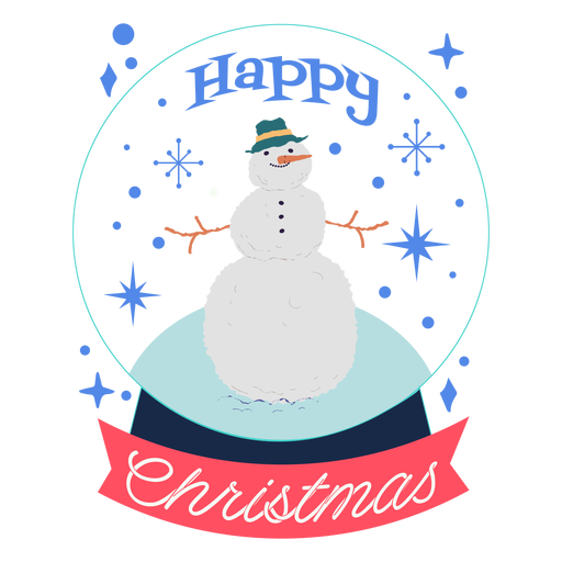 Desenho de boneco de neve feliz natal