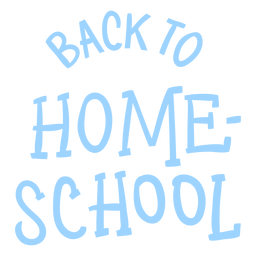 Homeschool lettering design PNG Design