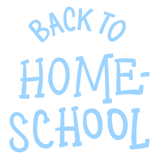 Homeschool Schriftzug Design PNG-Design