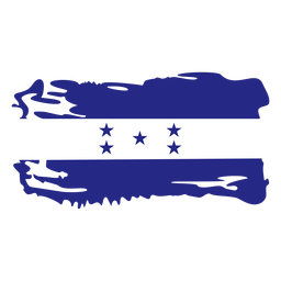 Honduras brushy flag design PNG Design