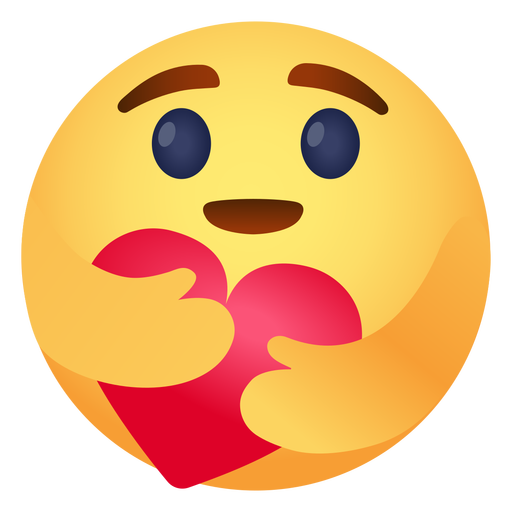 En el icono de emoji de amor
