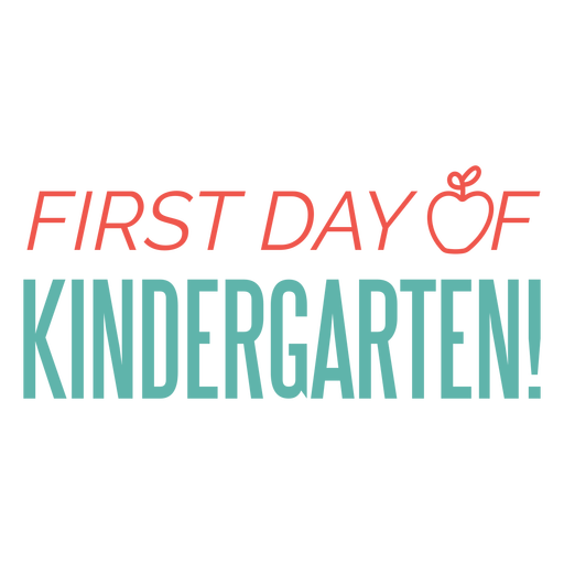 Kindergarten finally quote PNG Design