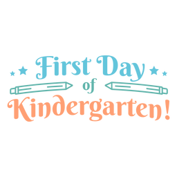 Cotação do primeiro dia do jardim de infância