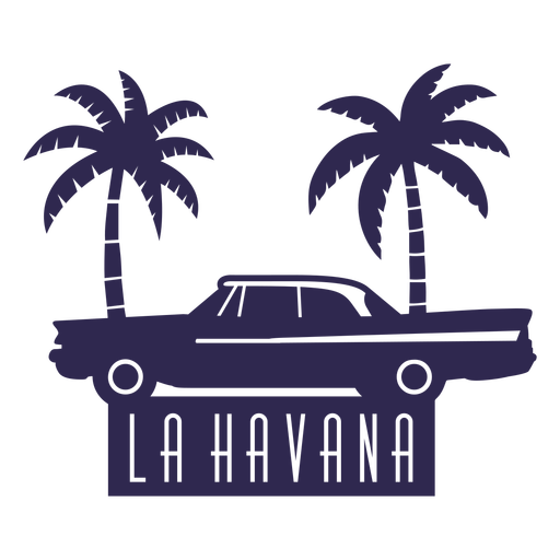 Ilustração de carro tradicional de La havana Desenho PNG