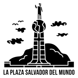 Landmark el salvador dark design PNG Design