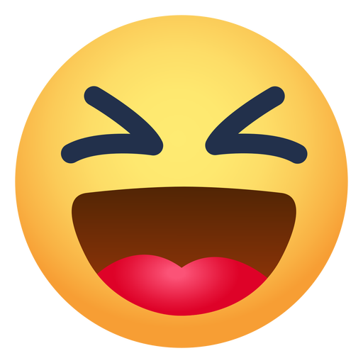 ?cone de emoji rindo Desenho PNG