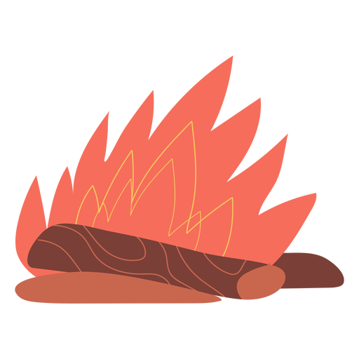 Lagerfeuerillustration aufhellen PNG-Design